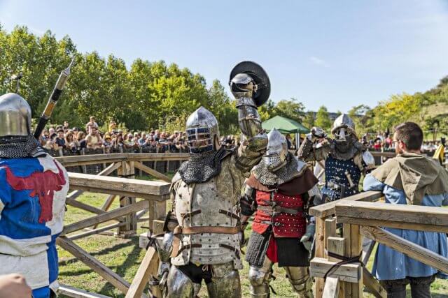 Exhibición de combate medieval en el Castillo de Manzanares el Real