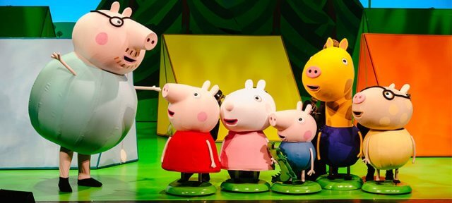 «¡Las aventuras de Peppa Pig!», los personajes de dibujos cobran vida en este divertido espectáculo