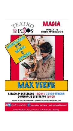 Max Verdié: magia, hipnosis y mentalismo en un espectáculo fascinante