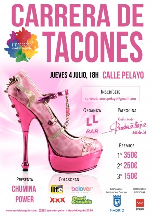 Carrera de tacones celebra su 25ª edición en las fiestas del Orgullo LGTBI de Madrid
