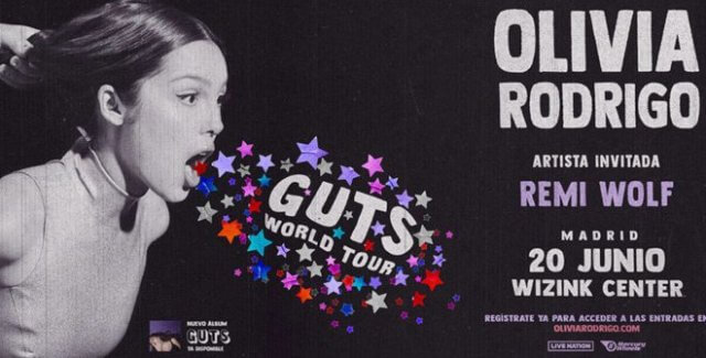 Olivia Rodrigo: La gira mundial «GUTS» y su concierto en el WiZink Center