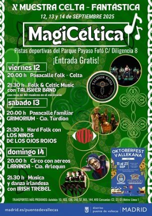 MagiCéltica 2025: X Muestra Celta-Fantástica en Puente de Vallecas