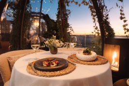 Experiencia gastronómica con un print exclusivo del cielo de San Valentín