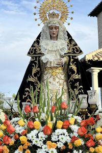 Imagen de Nuestra Señora de La Soledad, Patrona del Distrito de Barajas, en Madrid