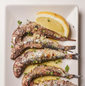 Sardinas a la parrilla de El Albino, en Barajas