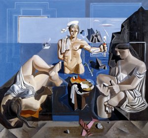 Uno de los cuadros de Dalí en exposición