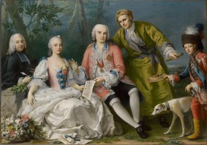 Jacopo Amigoni, Portrait group: The singer Farinelli and friends, 1755, National Gallery of Victoria, Melbourne. Felton Bequest, 1950. Image ID: Fd101533 Web: http://www.ngv.vic.gov.au/explore/collection/work/3701