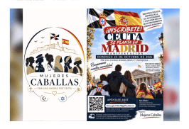 Cartel manifestación Mujeres Caballas por Ceuta del 25 de octubre de 2026 en Madrid