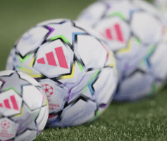 Foto del balón de fútbol oficial de la Champions League 26 27