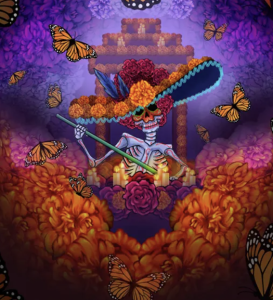 Imagen del Altar de Muertos del Teatro Fernán Gómez, capturada de su web