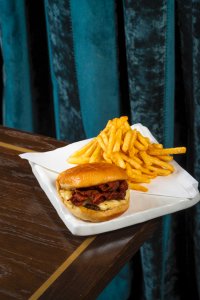 Foto de la hamburguesa de Wagyu de Li-Onna